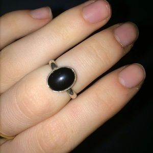 Handmade onyx ring